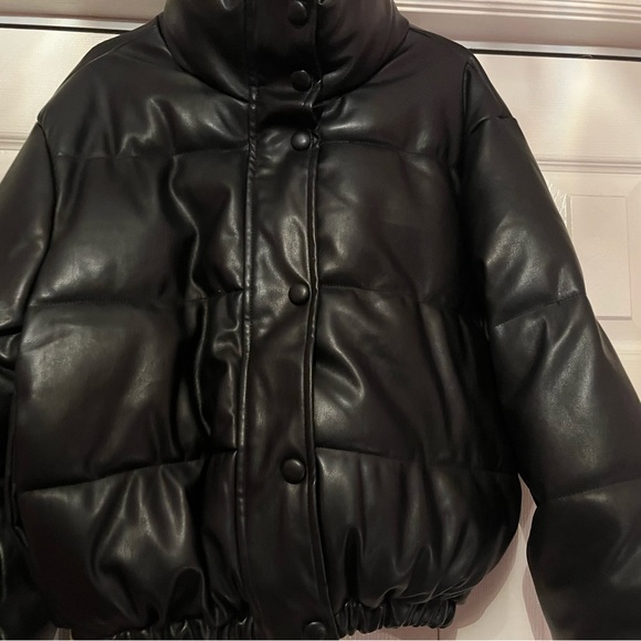 Ardene Faux Leather Bomber - Picture 2 of 3